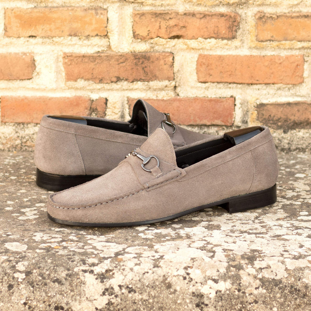Men's Moccasin Shoes Leather Grey 5665 1- MERRIMIUM--GID-2787-5665