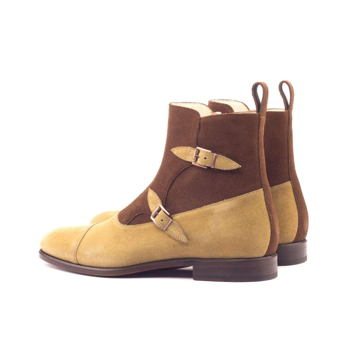 Men's Octavian Buckle Boots Leather Brown 3101 4- MERRIMIUM