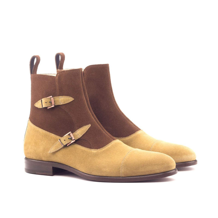 Men's Octavian Buckle Boots Leather Brown 3101 3- MERRIMIUM