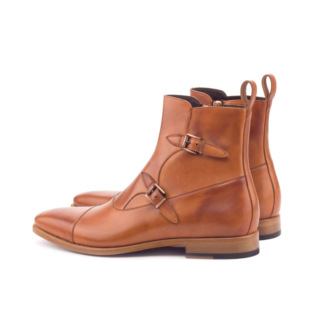 Men's Octavian Buckle Boots Leather Brown 3179 4- MERRIMIUM