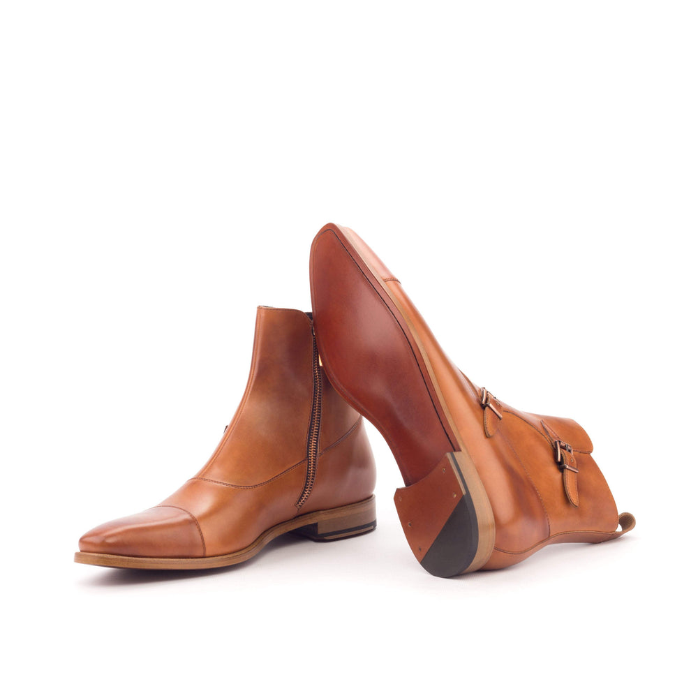 Men's Octavian Buckle Boots Leather Brown 3179 2- MERRIMIUM