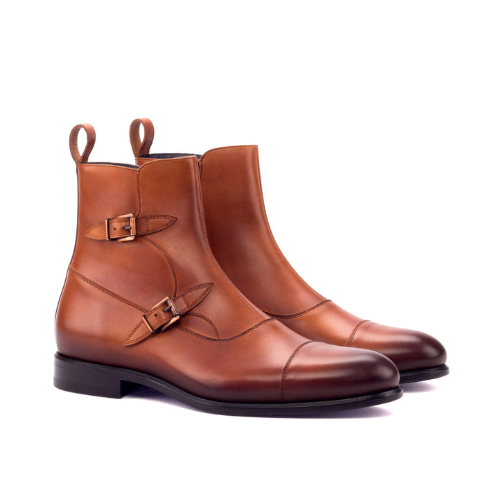 Men's Octavian Buckle Boots Leather Brown 3218 3- MERRIMIUM