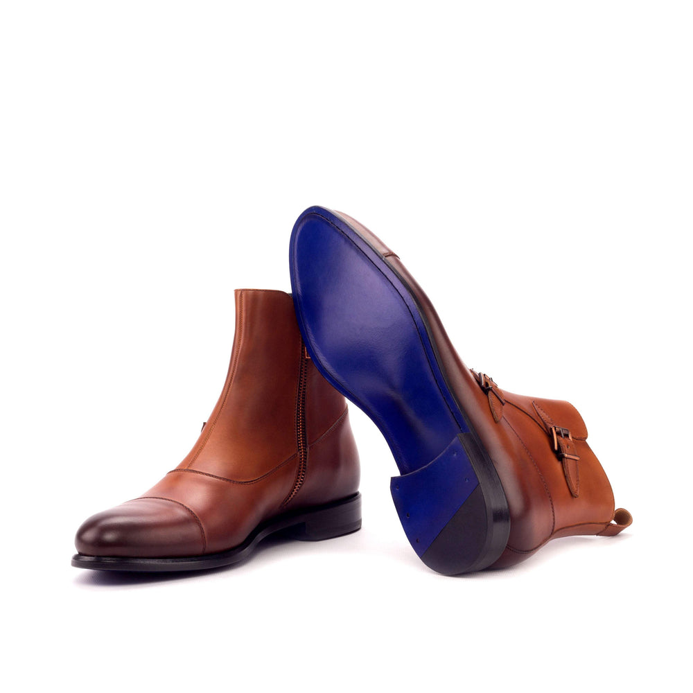 Men's Octavian Buckle Boots Leather Brown 3218 2- MERRIMIUM