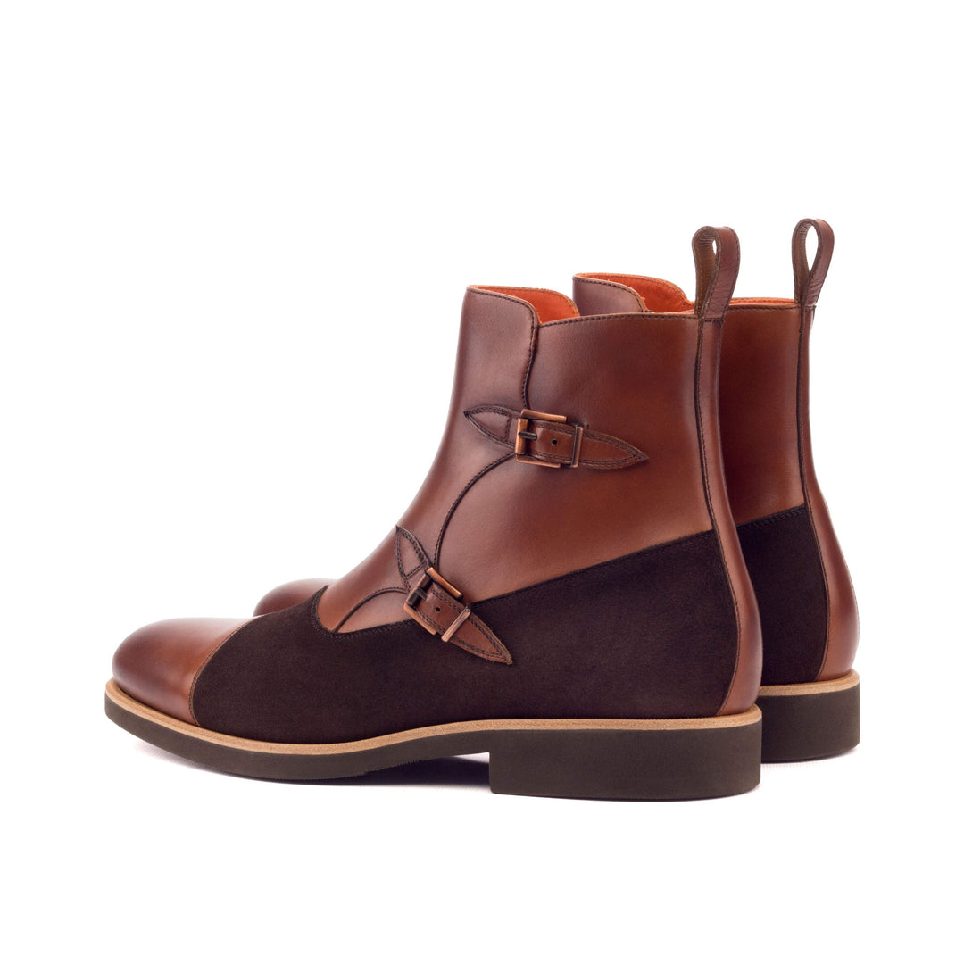 Men's Octavian Buckle Boots Leather Brown 3352 4- MERRIMIUM