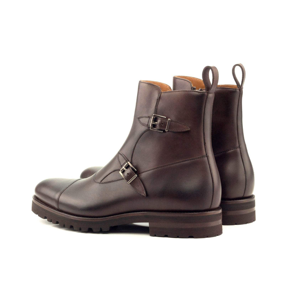 Men's Octavian Buckle Boots Leather Dark Brown 2962 2- MERRIMIUM