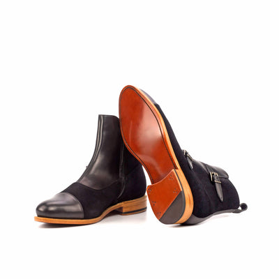 Men's Octavian Buckle Boots Leather Goodyear Welt Black 4560 2- MERRIMIUM