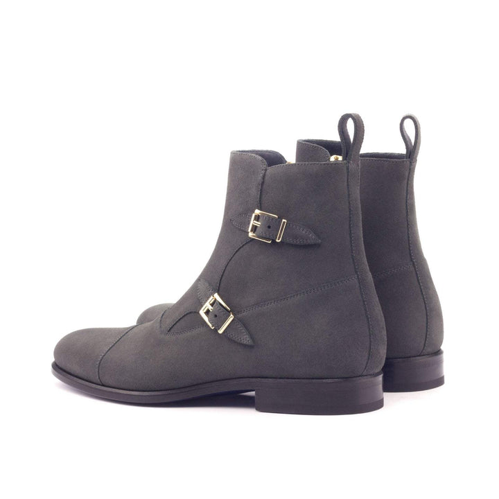 Men's Octavian Buckle Boots Leather Grey 3125 4- MERRIMIUM