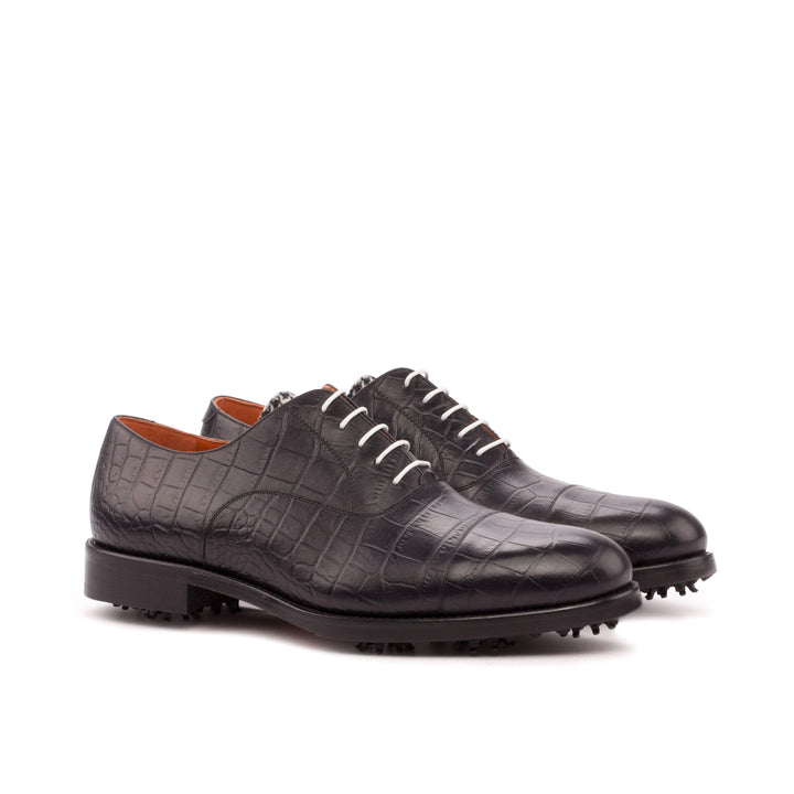 Men's Oxford Golf Shoes Leather Black 3559 3- MERRIMIUM
