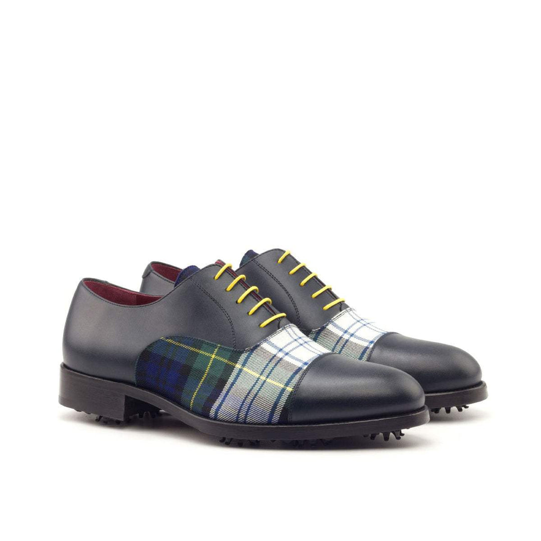 Men's Oxford Golf Shoes Leather Blue 2813 3- MERRIMIUM