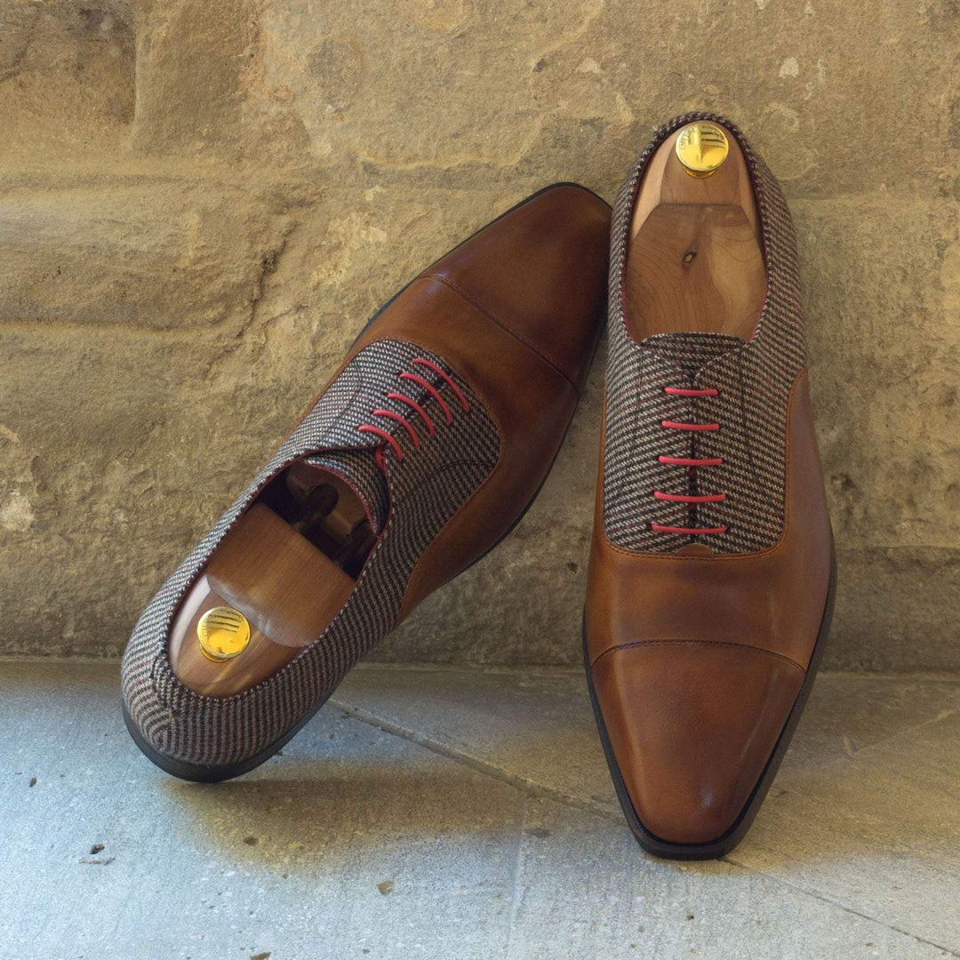 Men's Oxford Shoes Leather Brown 2940 1- MERRIMIUM--GID-1381-2940