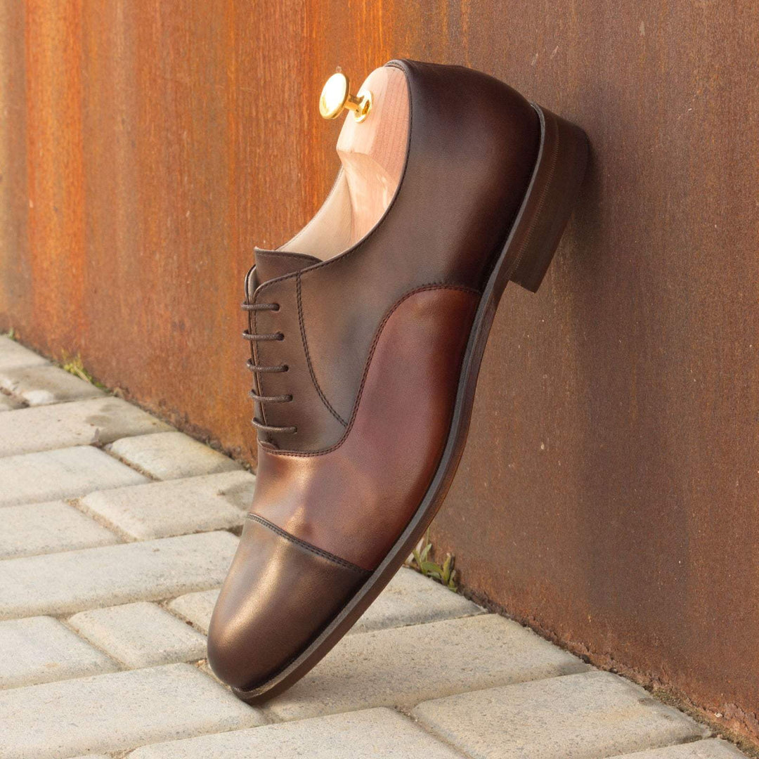 Men's Oxford Shoes Leather Brown Dark Brown 2595 1- MERRIMIUM--GID-1372-2595