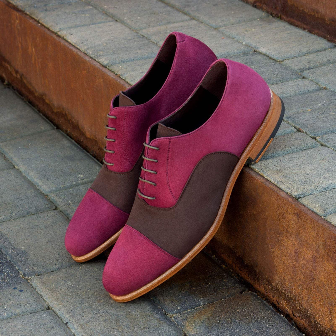 Men's Oxford Shoes Leather Burgundy Brown 2510 1- MERRIMIUM--GID-1372-2510