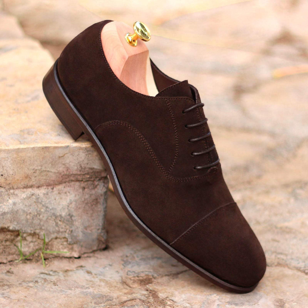 Men's Oxford Shoes Leather Dark Brown 1547 1- MERRIMIUM--GID-1372-1547