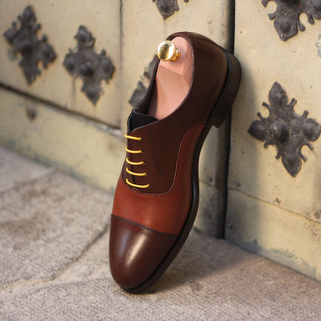 Men's Oxford Shoes Leather Dark Brown Brown 1554 1- MERRIMIUM--GID-1372-1554