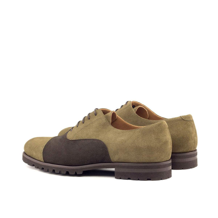 Men's Oxford Shoes Leather Dark Brown Green 2729 4- MERRIMIUM