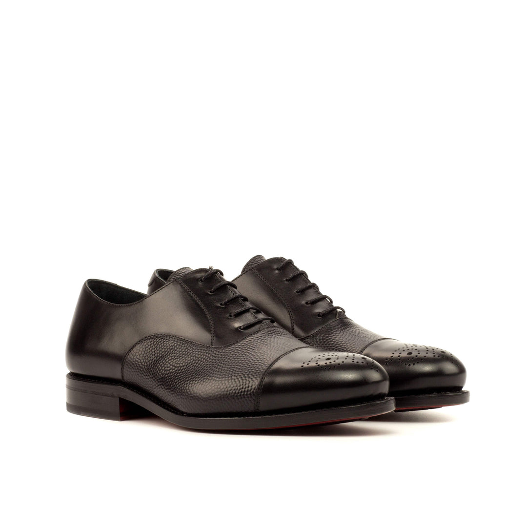 Men's Oxford Shoes Leather Goodyear Welt Black 3706 3- MERRIMIUM