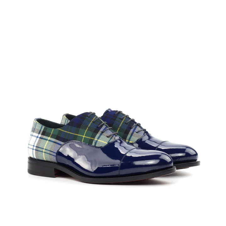 Men's Oxford Shoes Leather Goodyear Welt Blue 4349 3- MERRIMIUM