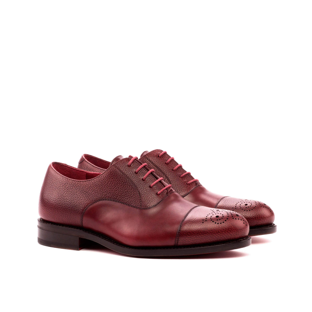 Men's Oxford Shoes Leather Goodyear Welt Burgundy 3575 3- MERRIMIUM