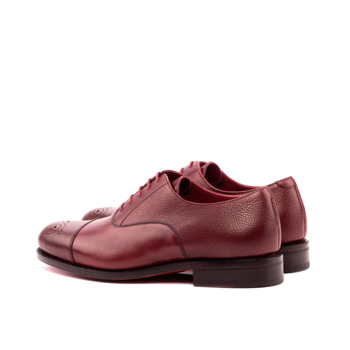 Men's Oxford Shoes Leather Goodyear Welt Burgundy 3575 4- MERRIMIUM