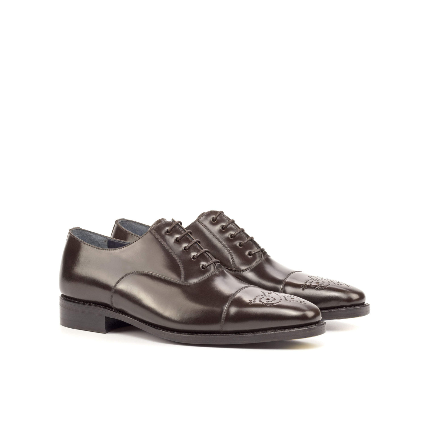 Men's Oxford Shoes Leather Goodyear Welt Dark Brown 4680 3- MERRIMIUM