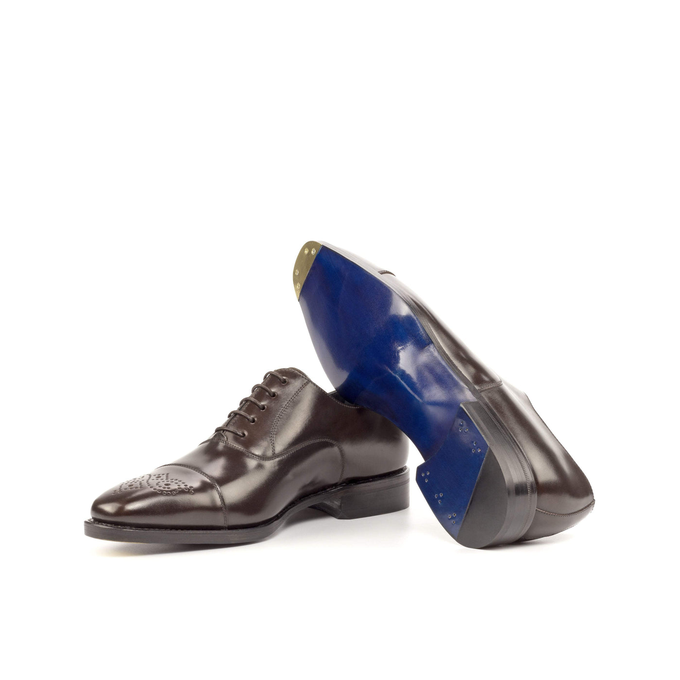 Men's Oxford Shoes Leather Goodyear Welt Dark Brown 4680 2- MERRIMIUM