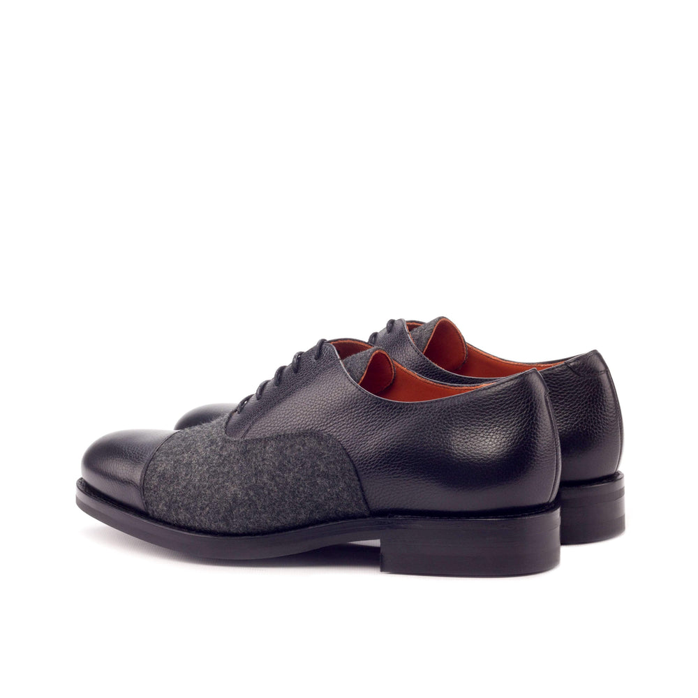 Men's Oxford Shoes Leather Goodyear Welt Grey Black 3363 2- MERRIMIUM