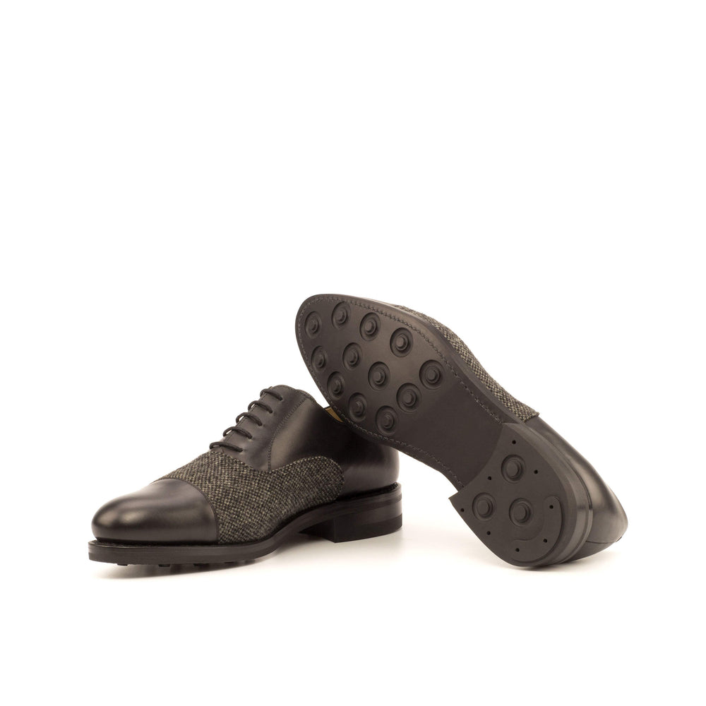 Men's Oxford Shoes Leather Goodyear Welt Grey Black 3950 2- MERRIMIUM