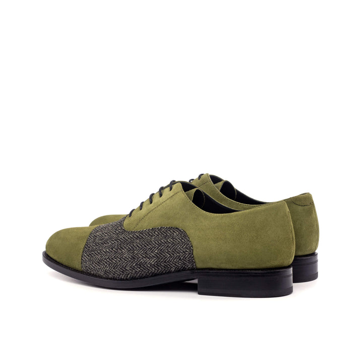Men's Oxford Shoes Leather Goodyear Welt Grey Green 4559 4- MERRIMIUM