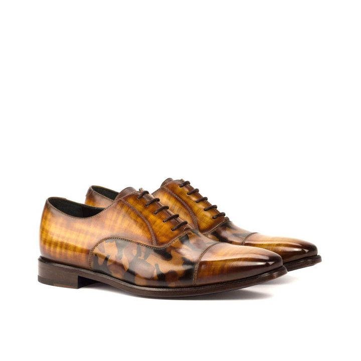 Men's Oxford Shoes Patina Leather Brown 3643 3- MERRIMIUM