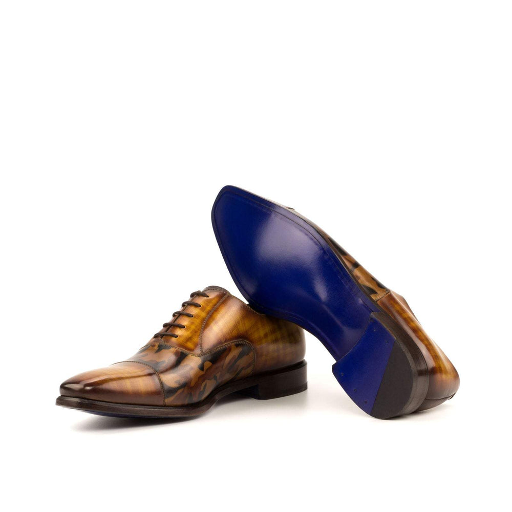 Men's Oxford Shoes Patina Leather Brown 3643 2- MERRIMIUM