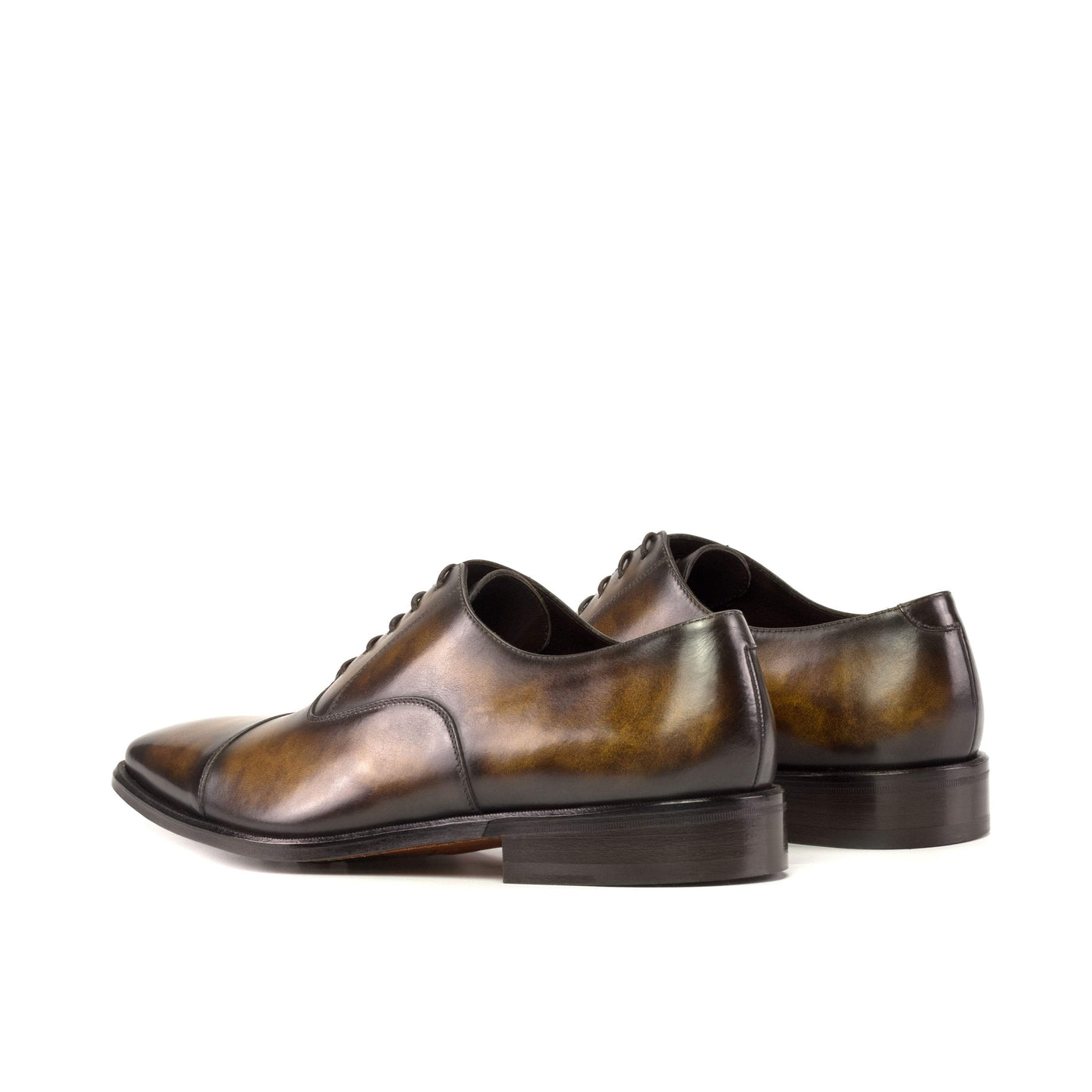 Men's Oxford Shoes Patina Leather Brown 5303 4- MERRIMIUM