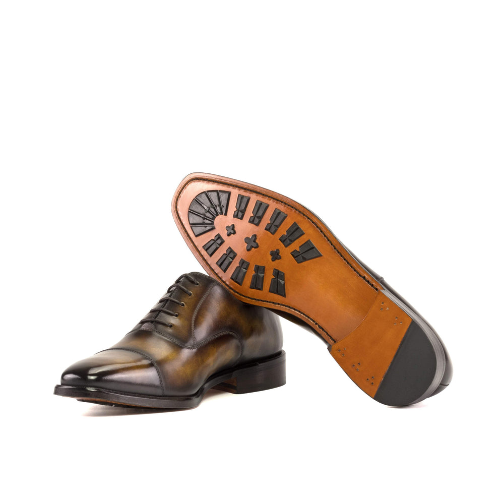 Men's Oxford Shoes Patina Leather Brown 5303 2- MERRIMIUM