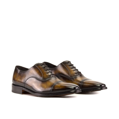 Men's Oxford Shoes Patina Leather Brown 5303 3- MERRIMIUM