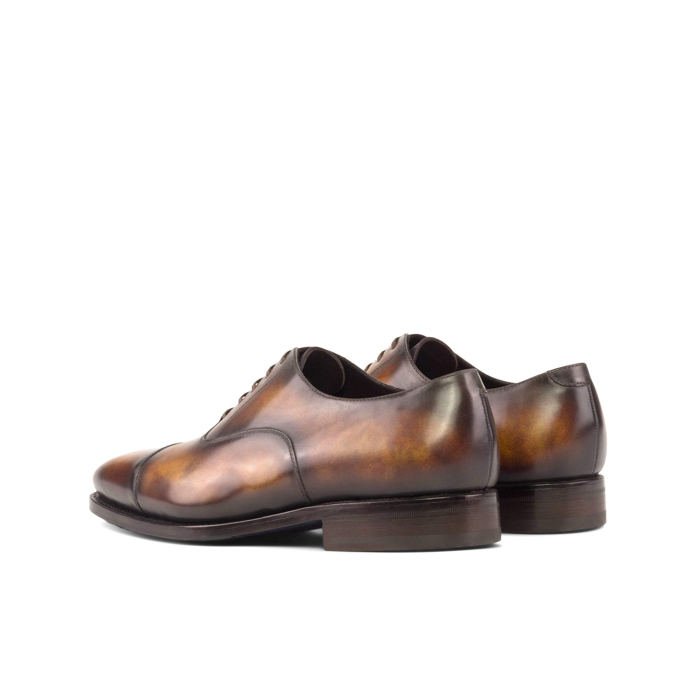 Men's Oxford Shoes Patina Leather Goodyear Welt Burgundy 5252 4- MERRIMIUM