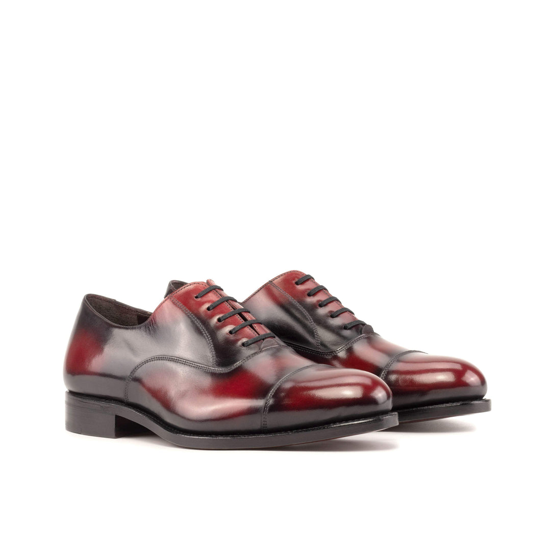 Men's Oxford Shoes Patina Leather Goodyear Welt Burgundy 5527 6- MERRIMIUM