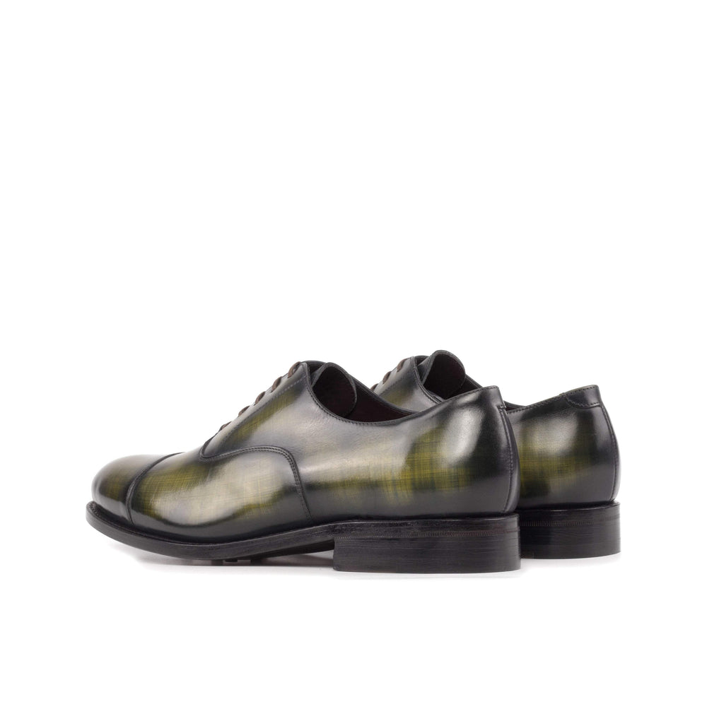 Men's Oxford Shoes Patina Leather Goodyear Welt Green 5546 2- MERRIMIUM