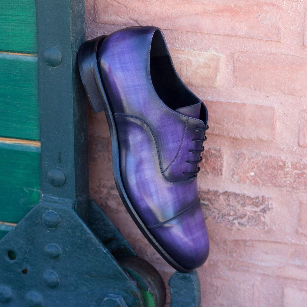 Men's Oxford Shoes Patina Leather Violet 2236 1- MERRIMIUM--GID-1556-2236