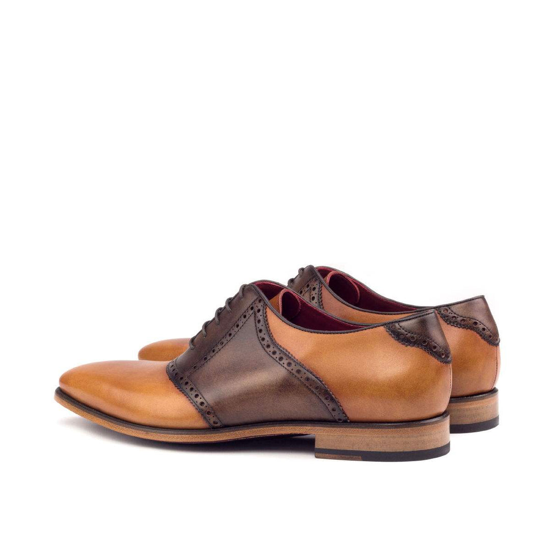 Men's Saddle Shoes Leather Brown Dark Brown 2618 4- MERRIMIUM