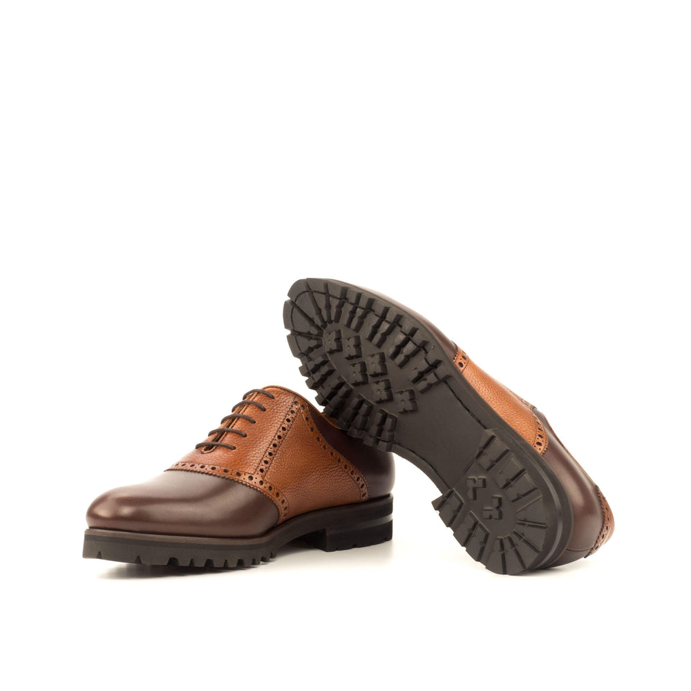 Men's Saddle Shoes Leather Dark Brown Brown 3717 2- MERRIMIUM