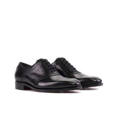 Men's Saddle Shoes Leather Goodyear Welt Black 5696 6- MERRIMIUM