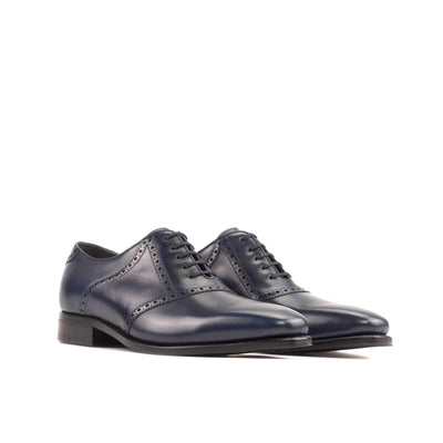 Men's Saddle Shoes Leather Goodyear Welt Blue 5520 6- MERRIMIUM