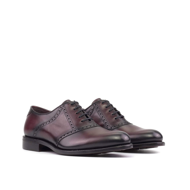 Men's Saddle Shoes Leather Goodyear Welt Burgundy 5583 6- MERRIMIUM
