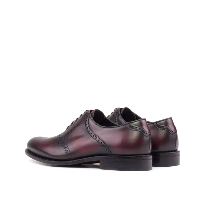 Men's Saddle Shoes Leather Goodyear Welt Burgundy 5583 4- MERRIMIUM