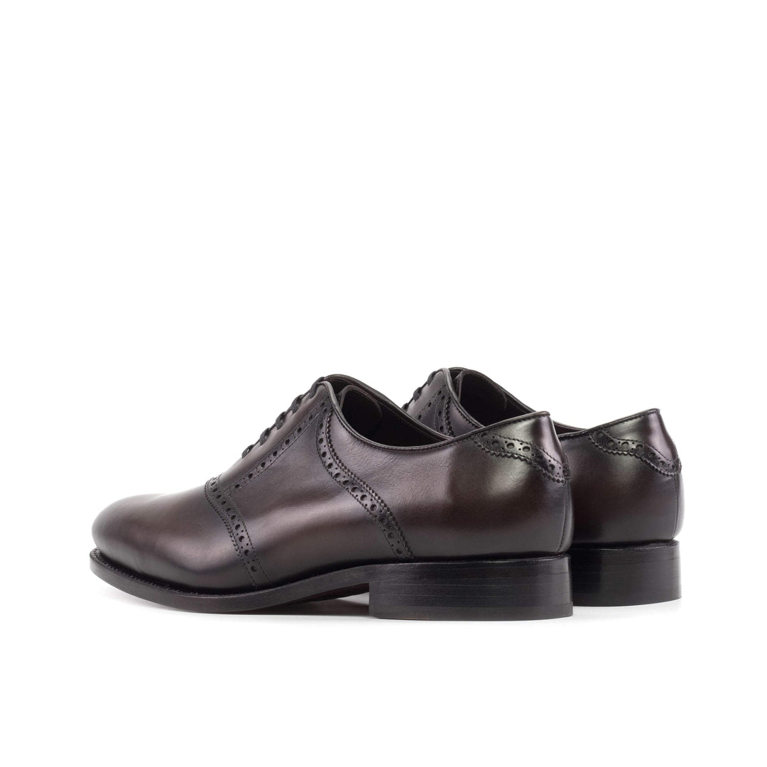 Men's Saddle Shoes Leather Goodyear Welt Dark Brown 5659 4- MERRIMIUM