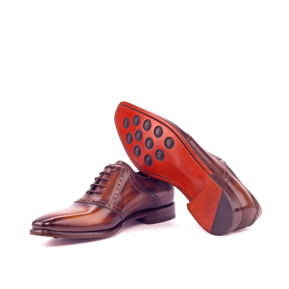 Men's Saddle Shoes Patina Leather Brown 3178 2- MERRIMIUM