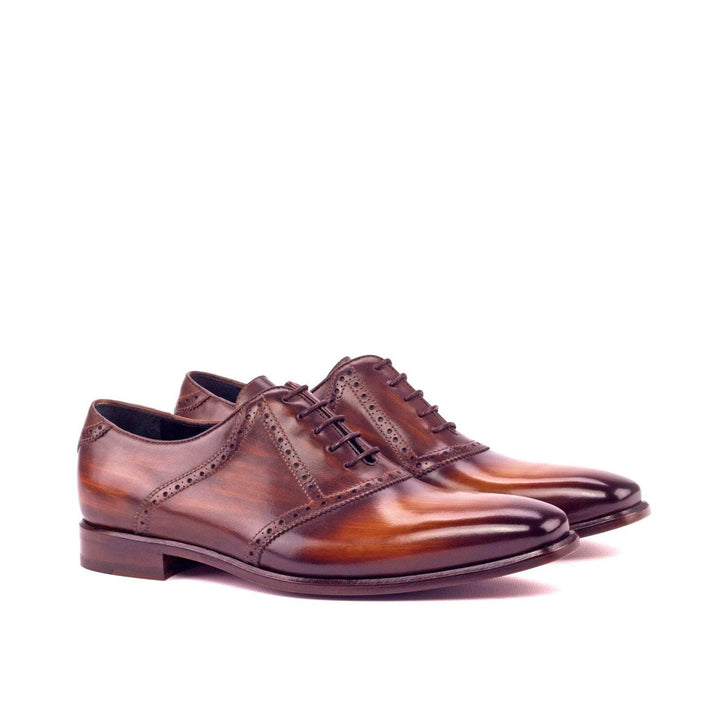 Men's Saddle Shoes Patina Leather Brown 3178 3- MERRIMIUM