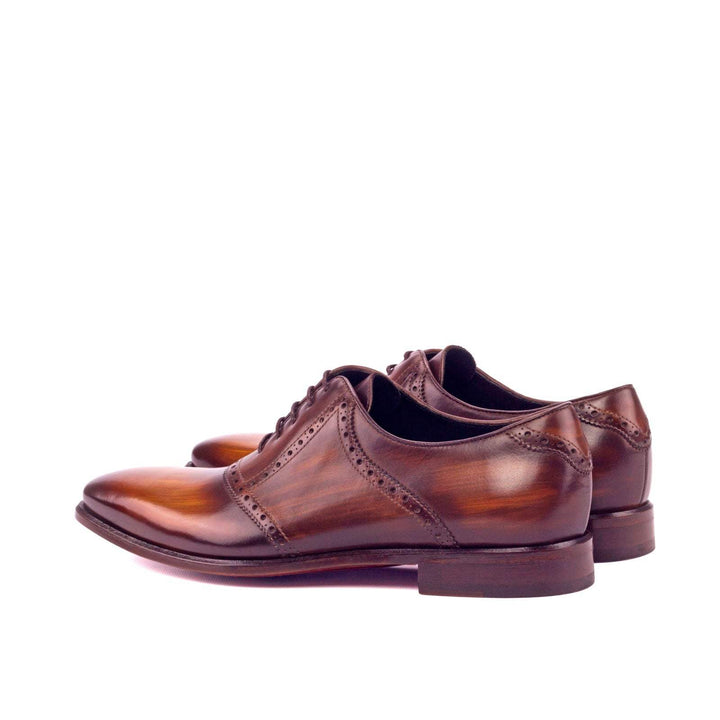 Men's Saddle Shoes Patina Leather Brown 3178 4- MERRIMIUM