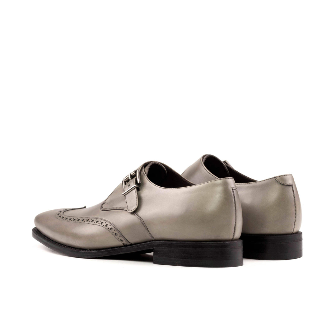 Men's Single Monk Shoes Leather Goodyear Welt 5424 4- MERRIMIUM