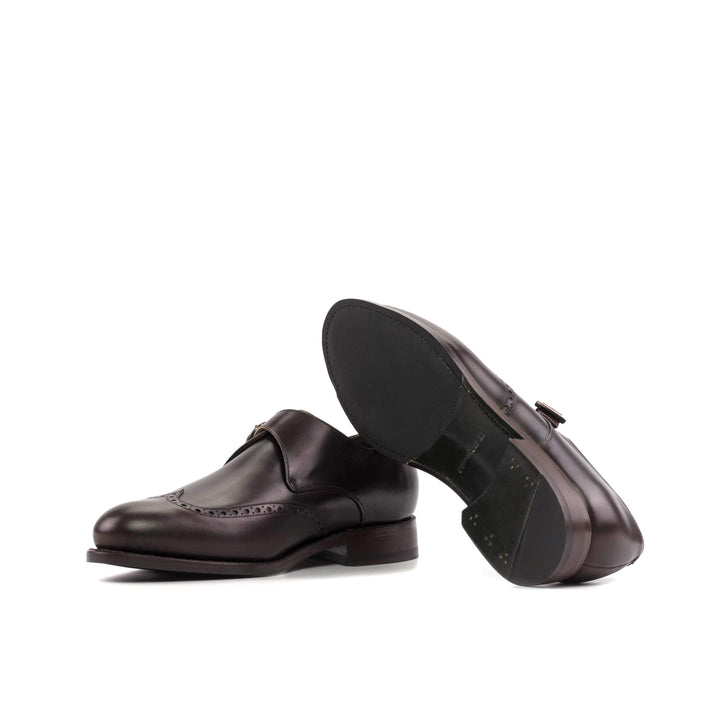 Men's Single Monk Shoes Leather Goodyear Welt 5693 3- MERRIMIUM