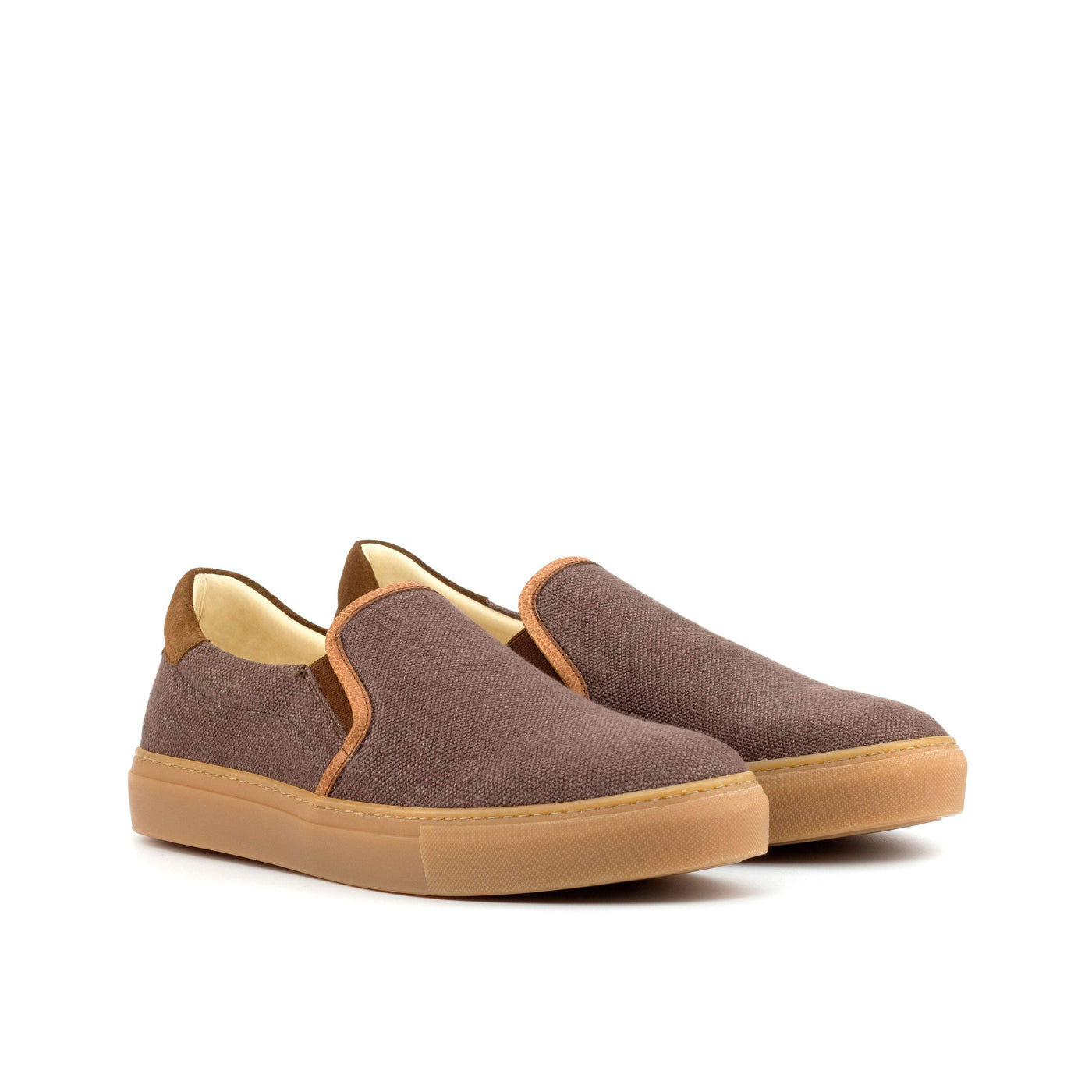 Men's Slip On Shoes Leather Brown 4895 3- MERRIMIUM
